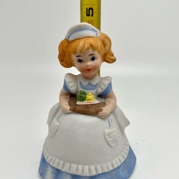 Vintage 1979 MSR Imports Porcelain Bell Blonde Nurse Collectible - Picture 7 of 8